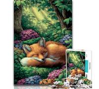 1000 Piece Jigsaw Puzzles for Teenagers Forest Fox,Help The Brain Exercise Addictive Toys to Cultivate Patience Artists Collection,Fine Art (75x50cm)