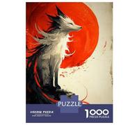 1000 Piece Jigsaw Puzzles for Teenagers Fox Ghost Jigsaw for Adults Hands-on Game Pattern Assembly for Birthday, Chrismas 70x50cm/1000pcs