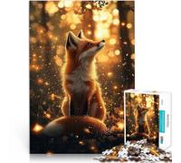 1000 Piece Jigsaw Puzzles for teenagers Fox in Enchanted Forest Hands-on-Spiel Wunschliste mit dem Weihnachtsmann75x50cm