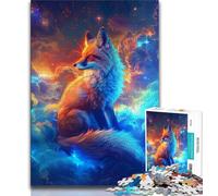 1000 Piece Jigsaw Puzzles for Teenagers Fox in The Clouds Adult Jigsaw,Quiz Game Wall Decoration Unique Birthday And Xmas Gifts (size 75x50cm)