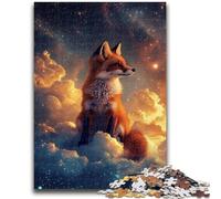 1000 Piece Jigsaw Puzzles for Teenagers Fox in The Clouds Adult Puzzles,Learning Educational Toys Family Games Unique Birthday And Gifts (38x26cm)