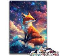 1000 Piece Jigsaw Puzzles for Teenagers Fox in The Clouds Brain Teaser Game Wall Decoration Unique Birthday And Xmas Gifts 38x26cm
