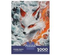 1000 Piece Jigsaw Puzzles for Teenagers Fox of Fire And Ice Jigsaws for Adults Family Game Pattern Assembly Unique Birthday And Gifts 38x26cm/1000pcs