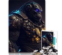 1000 Piece Jigsaw Puzzles for Teenagers Future Gorilla 1000 Piece Puzzle,Challenging Family Activity Games DIY Toy for Home Wall Decor Gifts 38x26cm
