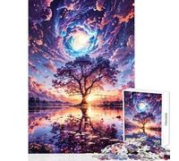 1000 Piece Jigsaw Puzzles for Teenagers Galactic Glade Reflections Jigsaw 1000 Pieces Brain Teaser Game Gifts Ideas Hand Speed Race (38x26cm)
