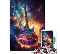 1000 Piece Jigsaw Puzzles for Teenagers Galactic Guitar Symphony- Brain Intelligence Challenge Addictive Toys Family Games A Work of Art Gifts Ideas (size 38x26cm)