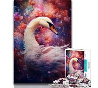 1000 Piece Jigsaw Puzzles for Teenagers Galaxies Swans Adult Puzzles,Learning Educational Toys Family Games Unique Birthday And Gifts 26x38cm