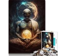 1000 Piece Jigsaw Puzzles for Teenagers Galaxy Art Buddha Puzzles,Educational Games Home Decoration Unique Home Decor And Gifts 26x38cm
