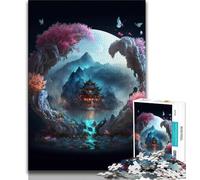 1000 Piece Jigsaw Puzzles for Teenagers Galaxy Art Lotus Adult Jigsaw,Quiz Game Wall Decoration Unique Birthday And Xmas Gifts (size 38x26cm)