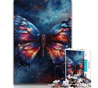1000 Piece Jigsaw Puzzles for Teenagers Galaxy Butterfly Teenager Jigsaw,Challenging Game for Is Ideal As A Gift for The Whole Family (size 38x26cm)