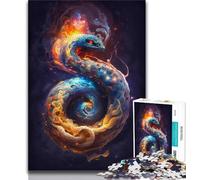 1000 Piece Jigsaw Puzzles for Teenagers Galaxy Fantasy Dragon Puzzles for Adults,Fun Present & Activity for Home,Toy for Rainy Days 75x50cm