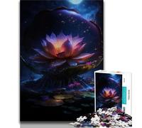 1000 Piece Jigsaw Puzzles for Teenagers Galaxy Fantasy Lotus 1000 Pieces for Teenagers,Secret Santa Gifts for Age 14 Years Up 38x26cm