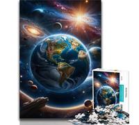 1000 Piece Jigsaw Puzzles for Teenagers Galaxy Fantasy Planet 1000 Pieces for Teenagers,Secret Santa Gifts for Age 14 Years Up 38x26cm