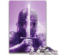 1000 Piece Jigsaw Puzzles for Teenagers Galaxy Space Warrior Challenging To Complete But Fun And Humorous with Matching Poster And Trivia Sheet 50x75cm