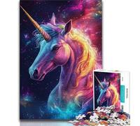 1000 Piece Jigsaw Puzzles for Teenagers Galaxy Unicorn 1000 Pieces for Adults,Classic Educational Games Beautiful Decoration 75x50cm
