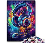 1000 Piece Jigsaw Puzzles for Teenagers Gaming Headset Adult Puzzles,Brain Intelligence Challenge Addictive Toys for Home Decoration (50x75cm)
