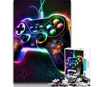 1000 Piece Jigsaw Puzzles for Teenagers Gaming Neon Adult Puzzles,Challenging Game Gifts for Is Ideal As A Gift for The Whole Family 38x26cm