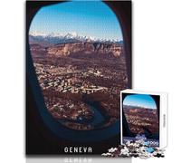 1000 Piece Jigsaw Puzzles for Teenagers Geneva Beautiful Design Game Difficult Challenge Gift For Birthdays Size 38x52cm