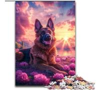 1000 Piece Jigsaw Puzzles for Teenagers German Shepherd, for Ages 14 And over Each Piece Is Unique - Fun And Challenging Game for The Whole Family Good Gift (size 50x75cm)