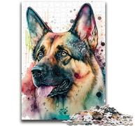 1000 Piece Jigsaw Puzzles for Teenagers German Shepherd for And 14 Years And over Impossible Game Christmas Birthday Gift 26x38cm