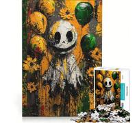 1000 Piece Jigsaw Puzzles for Teenagers Ghostly Balloon, Hands-on Game, Difficult Challenge, Unique Birthday And Gifts 38x52cm