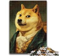 1000 Piece Jigsaw Puzzles for Teenagers Gifts Abstract Shiba Inu for Age 14+ Intellectual Game Christmas Birthday Gifts 26x38cm
