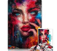 1000 Piece Jigsaw Puzzles for Teenagers Gifts African Woman,Help The Brain Exercise Addictive Toys to Cultivate Patience Wall Decoration (75x50cm)