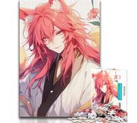 1000 Piece Jigsaw Puzzles for Teenagers Gifts Animal Fox Man 1000 Pieces for Teenagers,Stress Reliever Difficult Challenge Home Decoration Toys (size 75x50cm)