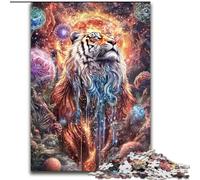 1000 Piece Jigsaw Puzzles for Teenagers Gifts Animal Tiger Art, Educational Toys Is Ideal As A Gift for The Whole Family (Size 26x38cm)