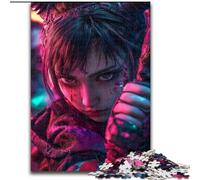 1000 Piece Jigsaw Puzzles for Teenagers Gifts Anime Demon Girl, Analysis And Logic with Fully Interlocking Randomly Shaped Pieces for And Age 14 Years Up (Size 26x38cm)
