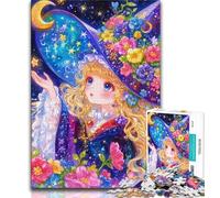 1000 Piece Jigsaw Puzzles for Teenagers Gifts Anime Girl Wizard 1000 Piece Puzzle,Decompressing Intellectual Educational Toy Birthday Gift (size 38x26cm)