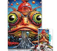 1000 Piece Jigsaw Puzzles for Teenagers Gifts Art Animal Frog Puzzles for Adults,Learning Educational Toys Family Games Gifts for Friends And Family 50x75cm
