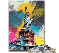 1000 Piece Jigsaw Puzzles for Teenagers Gifts Art Statue of Liberty Learning Educational Toys Family Games Gifts for Friends And Family 26x38cm