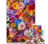 1000 Piece Jigsaw Puzzles for Teenagers Gifts Artistic Flowers,Stress Reliever Staycation Kill Time Parent-child Interaction 38x26cm