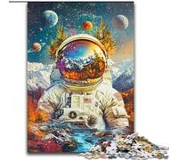 1000 Piece Jigsaw Puzzles for Teenagers Gifts Astronaut Mountains, Train Your Brain And Hands Unique Birthday And Gifts for Age 14+ (Size 50x75cm)