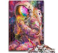 1000 Piece Jigsaw Puzzles for Teenagers Gifts Astronaut Praying 1000 Piece Puzzle,Educational Games Home Decoration Suitable for Desktop Decoration (26x38cm)