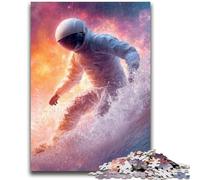 1000 Piece Jigsaw Puzzles for Teenagers Gifts Astronaut Space Surfing Stress Reliever Difficult Challenge Suitable for Desktop Decoration 50x75cm