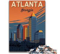 1000 Piece Jigsaw Puzzles for Teenagers Gifts Atlanta Georgia City Educational Family Game Wall Decoration Unique Birthday And Xmas Gifts (size 38x26cm)