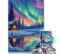 1000 Piece Jigsaw Puzzles for Teenagers Gifts Aurora,Learning Educational Toys Family Games Educational Game for Birthday,Chrismas 38x26cm