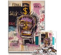 1000 Piece Jigsaw Puzzles for Teenagers Gifts Basquiat in The Style Puzzles,Birthday Present, Gifts, Wall Art for Age 14 Years Up (size 75x50cm)