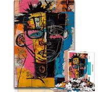 1000 Piece Jigsaw Puzzles for Teenagers Gifts Basquiat Style 1000 Piece Puzzle,Staycation Kill Time with Fully Interlocking Randomly Shaped Pieces 75x50cm