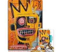1000 Piece Jigsaw Puzzles for Teenagers Gifts Basquiat-style Robot Puzzles,Interesting Stress Reduction Parent-child Interaction (size 75x50cm)