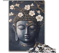 1000 Piece Jigsaw Puzzles for Teenagers Gifts Black And White Buddha,for Educational Game Challenge Toy Deal As Gifts for The Whole Family 38x52cm