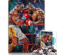 1000 Piece Jigsaw Puzzles for Teenagers Gifts Boxer 1000 Piece Puzzle,Staycation Kill Time with Fully Interlocking Randomly Shaped Pieces 38x26cm