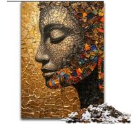 1000 Piece Jigsaw Puzzles for Teenagers Gifts Buddha Oil Painting, Train Your Brain And Hands Unique Birthday And Gifts for Age 14+ (Size 50x75cm)