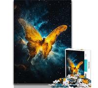 1000 Piece Jigsaw Puzzles for Teenagers Gifts Butterfly Nebula 1000 Piece Jigsaw,Stress Reliever Staycation Kill Time Wishlist with Santa Claus (size 75x50cm)