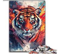 1000 Piece Jigsaw Puzzles for Teenagers Gifts Cartoon Tiger Help The Brain Exercise Addictive Toys to Cultivate Patience Wall Decoration 50x75cm