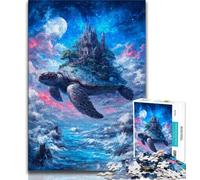 1000 Piece Jigsaw Puzzles for Teenagers Gifts Castle on The Turtle's Back Puzzles,Birthday Present, Gifts, Wall Art for Age 14 Years Up (size 75x50cm)