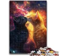 1000 Piece Jigsaw Puzzles for Teenagers Gifts Cat Couple Puzzles,Educational Stress Relief Toy Great Gifts And Toys (50x75cm)