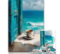 1000 Piece Jigsaw Puzzles for Teenagers Gifts Coffee by The Window Teenager Jigsaw,Relax Games Is Ideal As A Gift for The Whole Family (size 38x26cm)